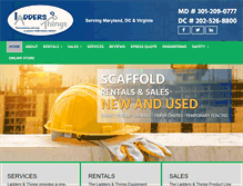 Tablet Screenshot of laddersandthings.com